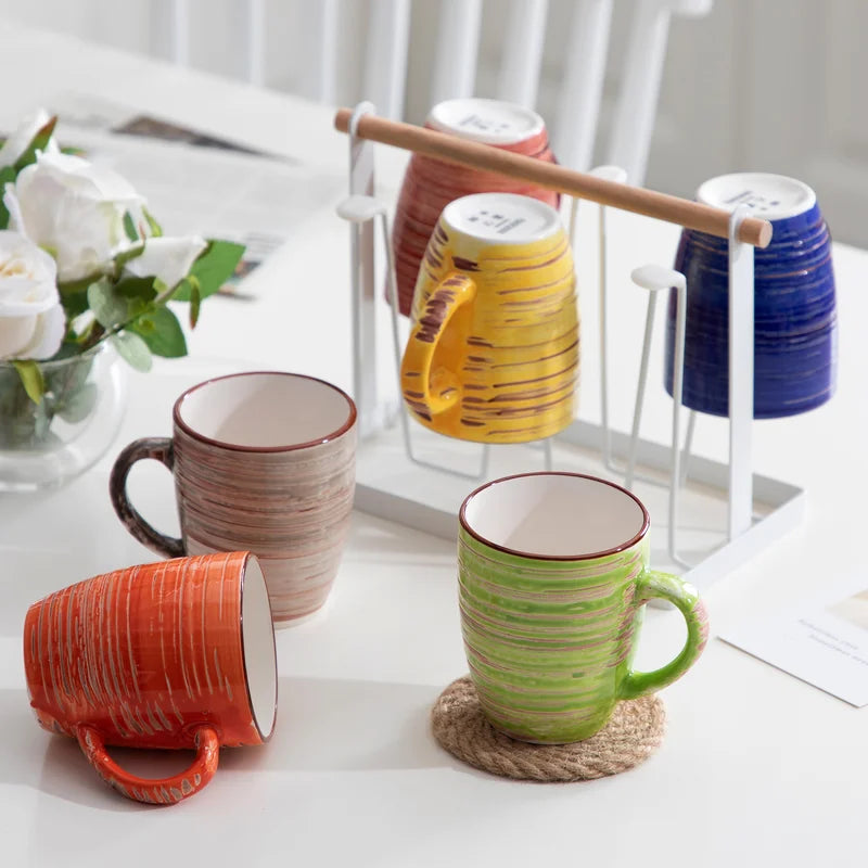 Albero 12.5 Oz. Stoneware Coffee Mug (Set of 6), Selected Featured January Cups Of The Month