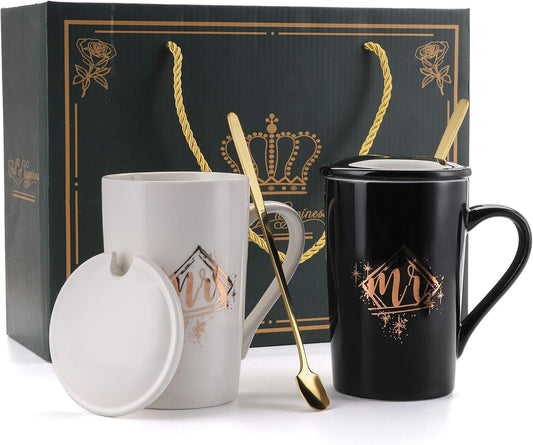 Cedilis Mr and Mrs Coffee Mugs, Selected Featured December Cups Of The Month